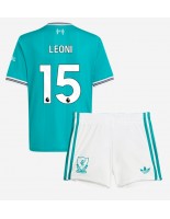 Liverpool Giovanni Leoni #15 Alternativní dres pro děti 2025-26 Krátký Rukáv (+ trenýrky)
